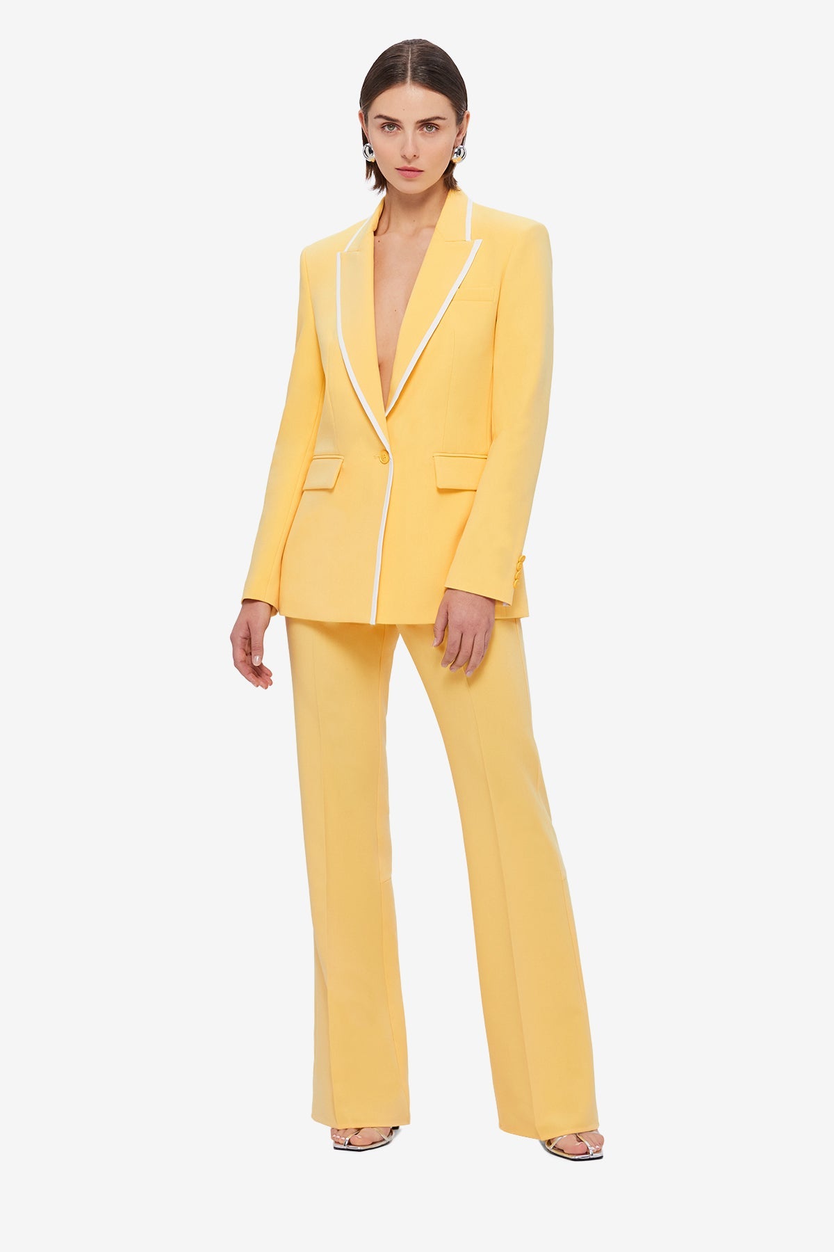 Daria Split Pants - Canary