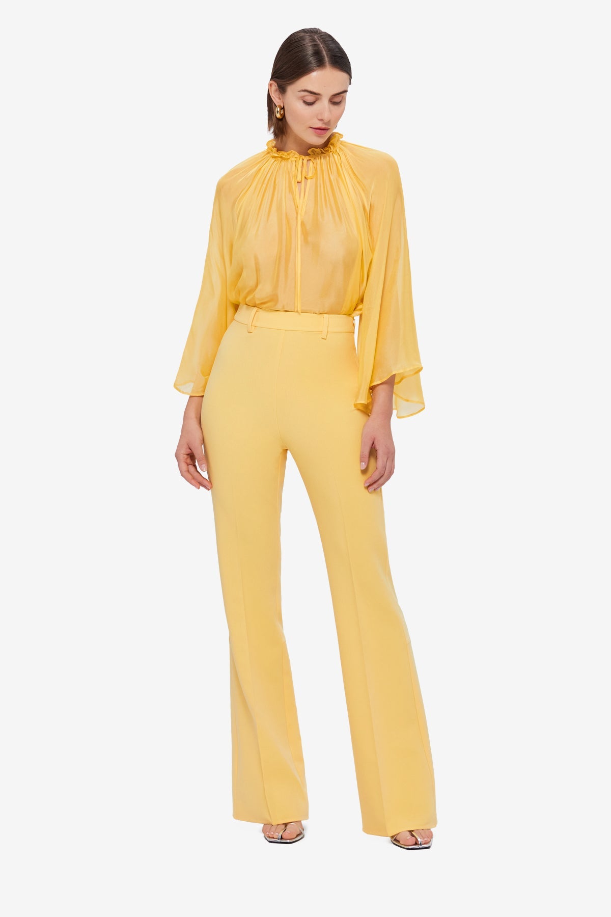 Daria Split Pants - Canary
