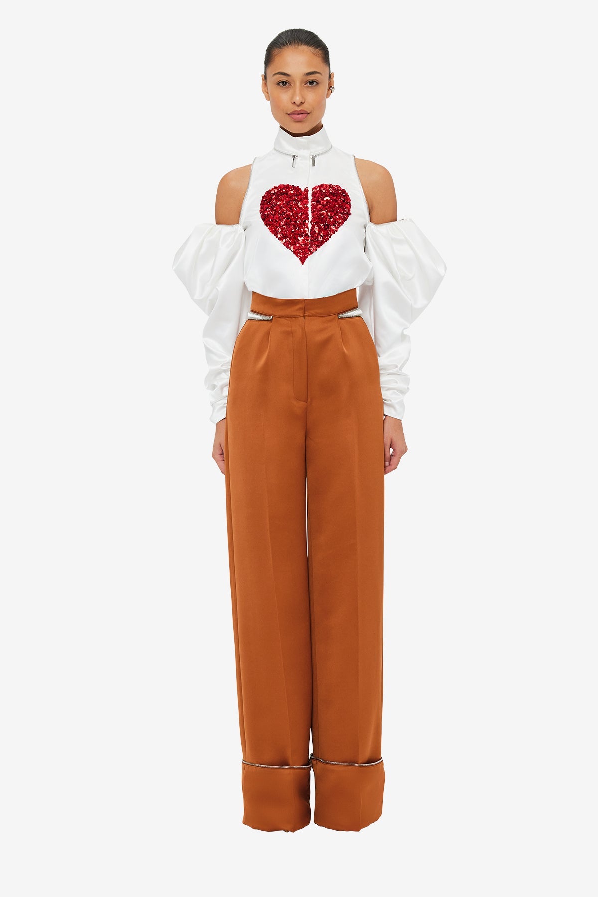 Ellis Wide Leg Pants - Toffee