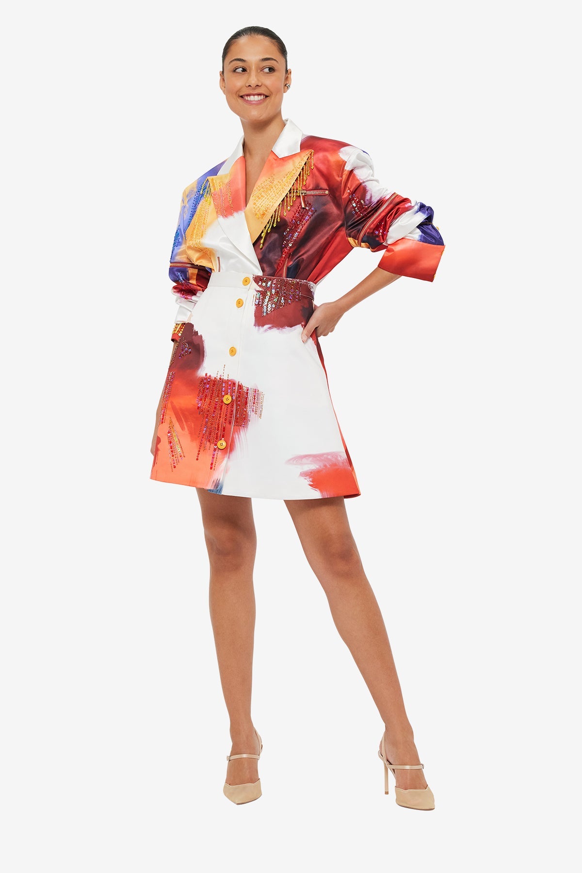 Izzie Mini Skirt - Reminiscence Print