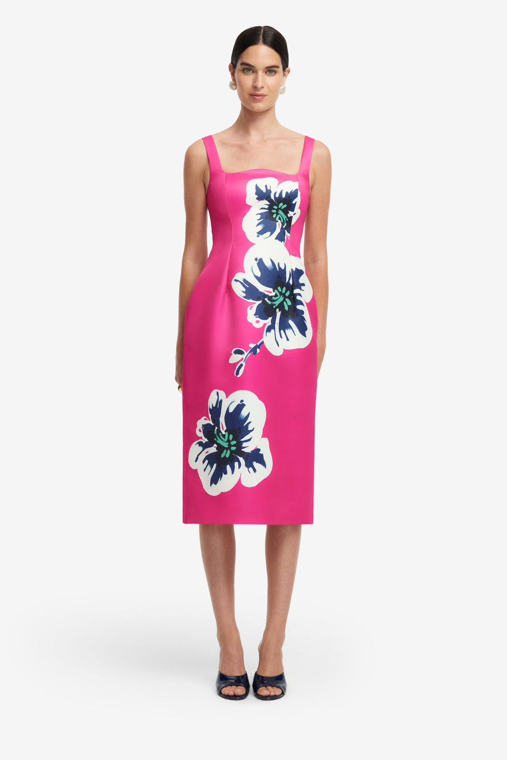Larissa Midi Dress - Orchid Print