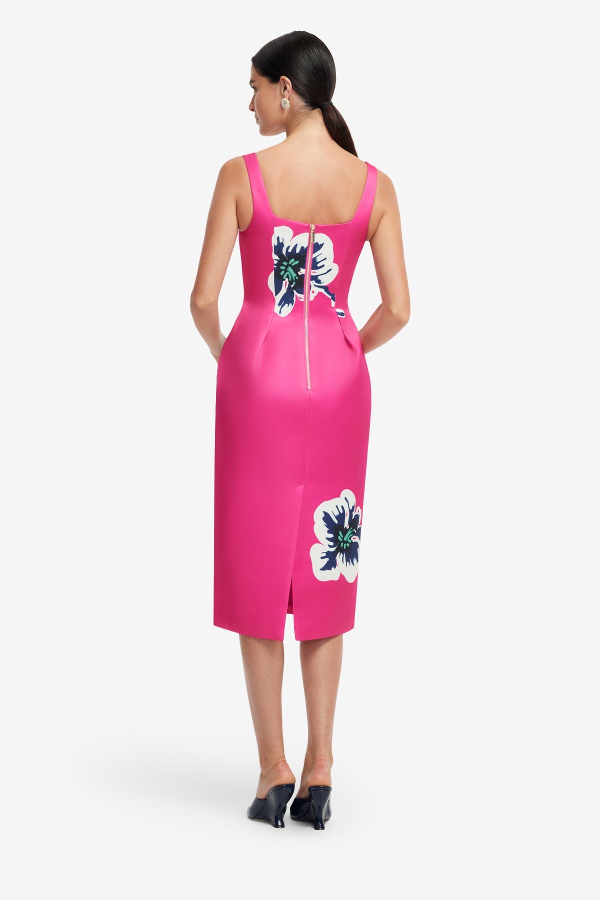 Larissa Midi Dress - Orchid Print