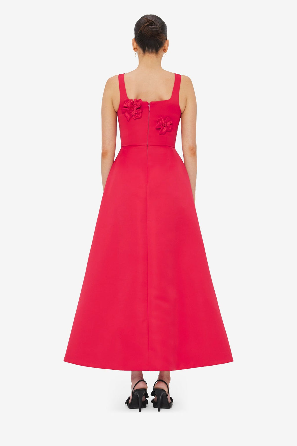 Rianne Floral Appliqué Maxi Dress - Rosa