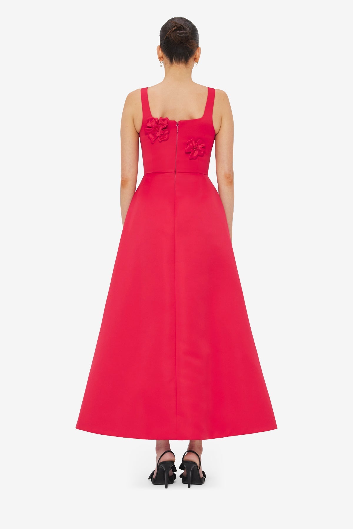 Rianne Floral Appliqué Maxi Dress - Rosa