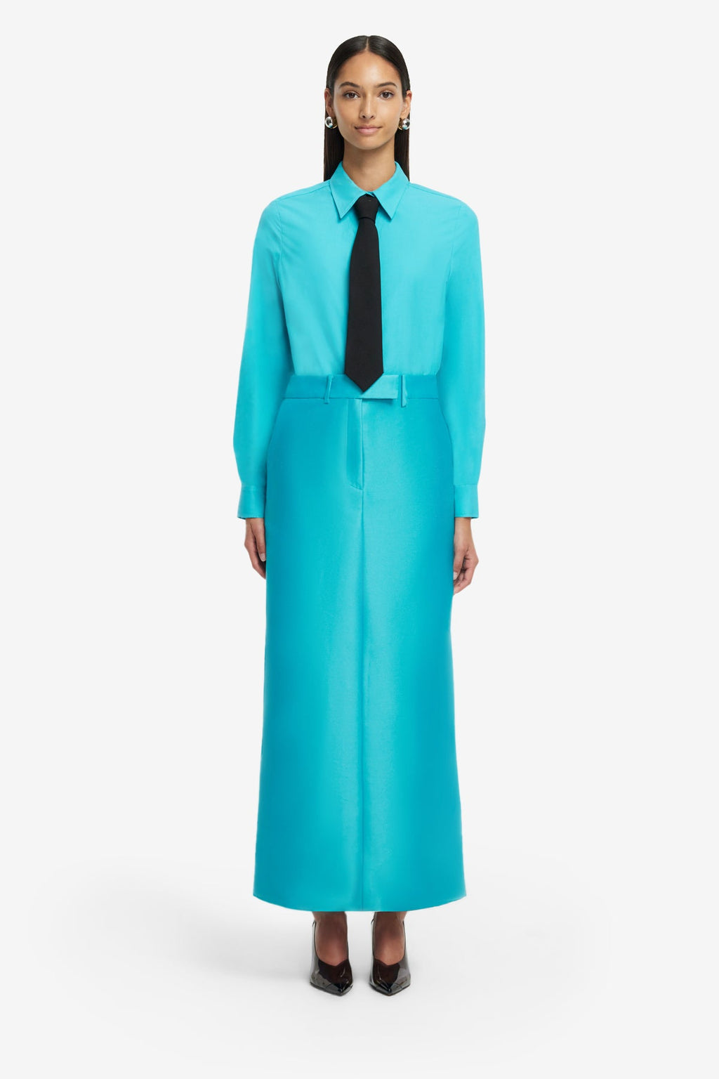 Eve Maxi Skirt - Aqua