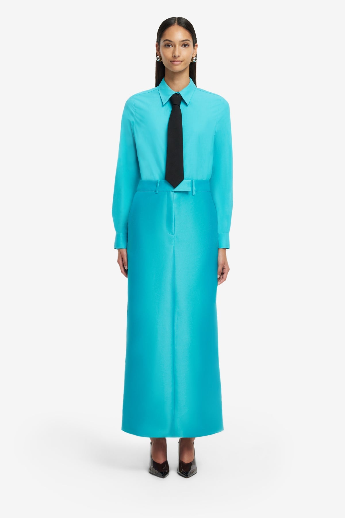 Eve Maxi Skirt - Aqua