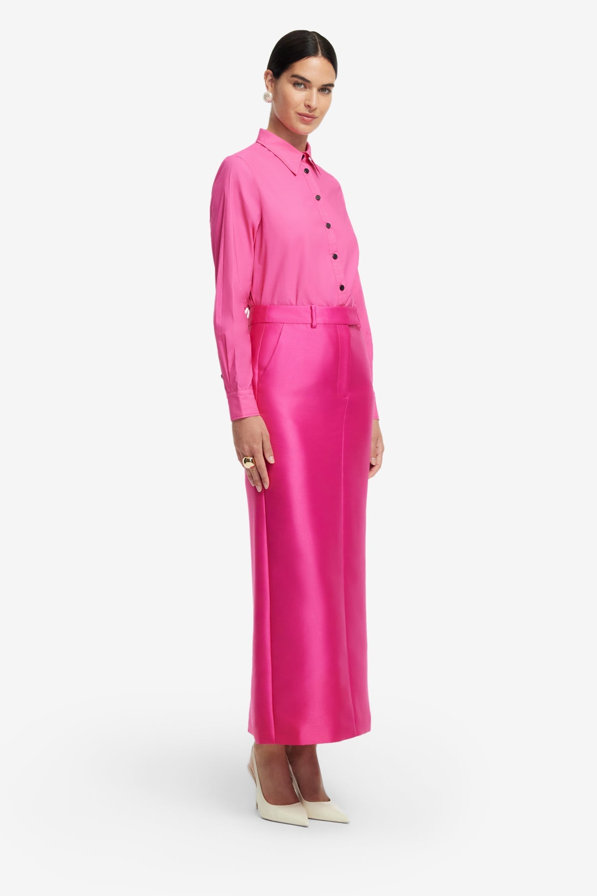 Eve Maxi Skirt - Hot Pink