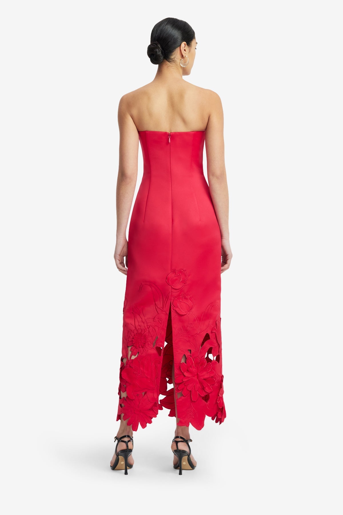 Rayna Appliqué Bustier Maxi Dress - Rosa