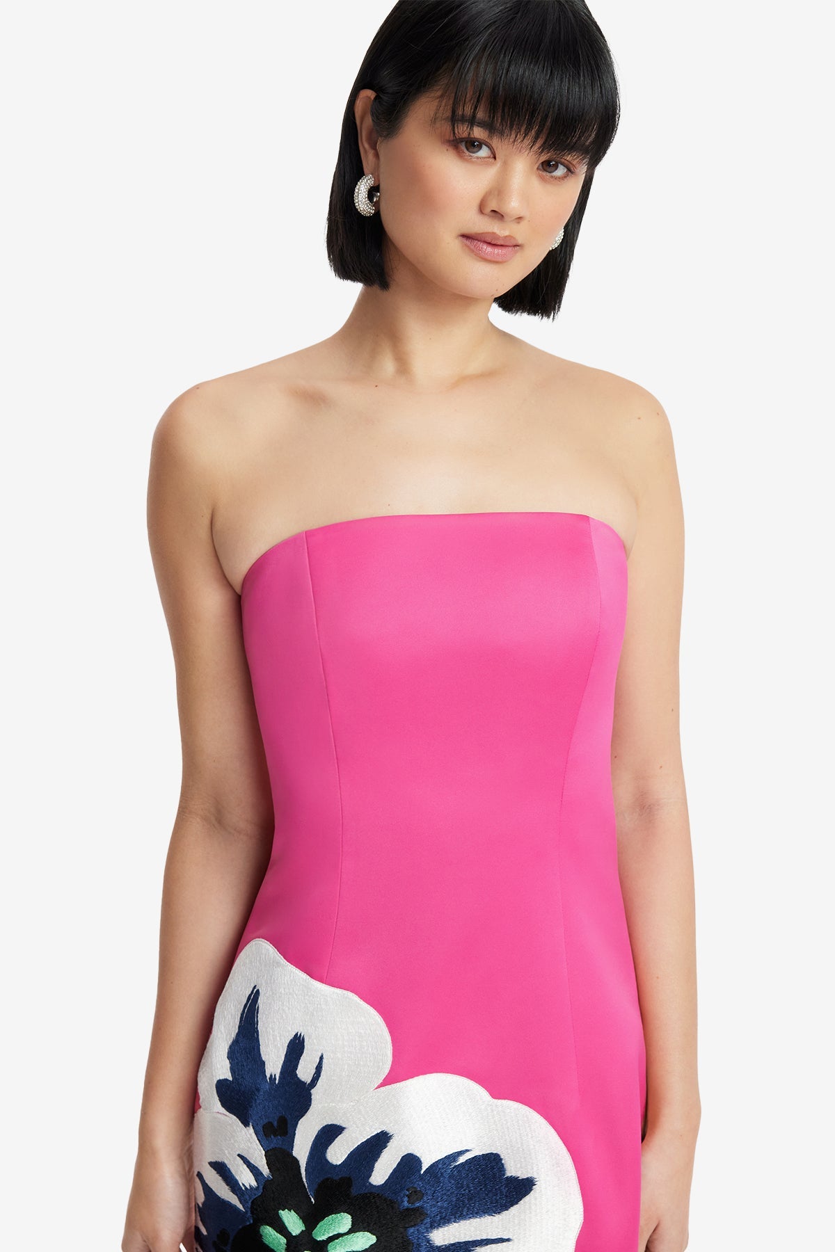 Rayna Bustier Maxi Dress - Orchid Print