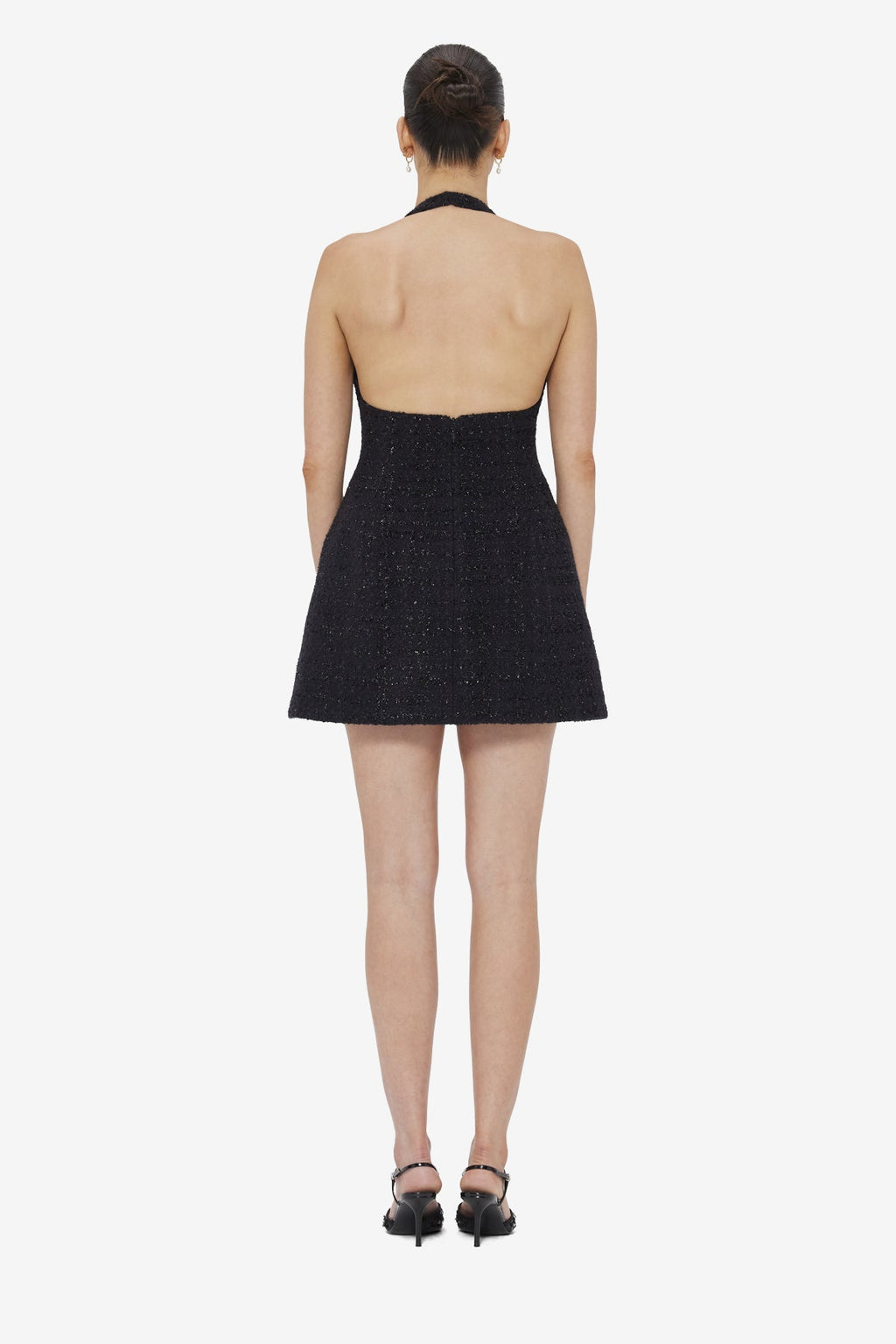 Jessie Halterneck Mini Dress - Ebony