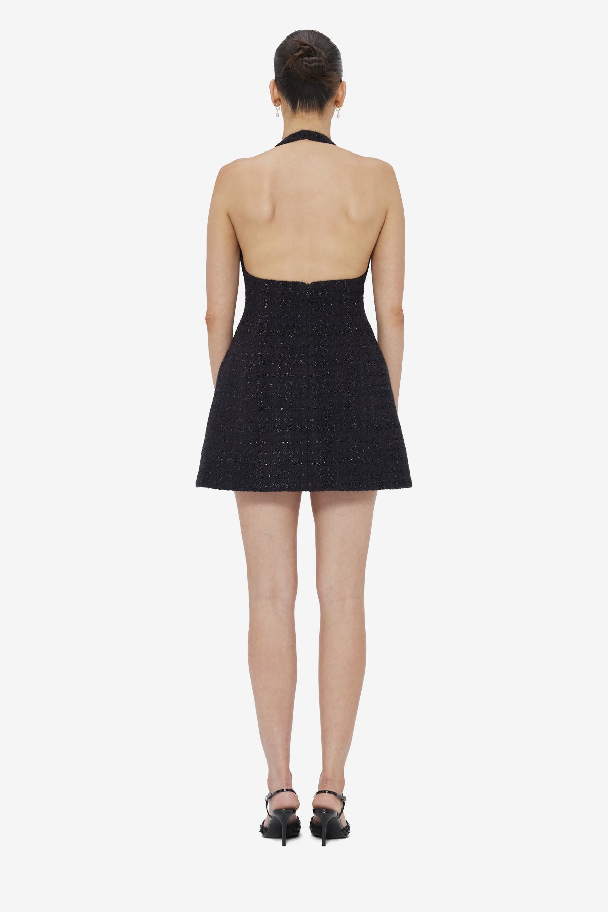 Jessie Halterneck Mini Dress - Ebony