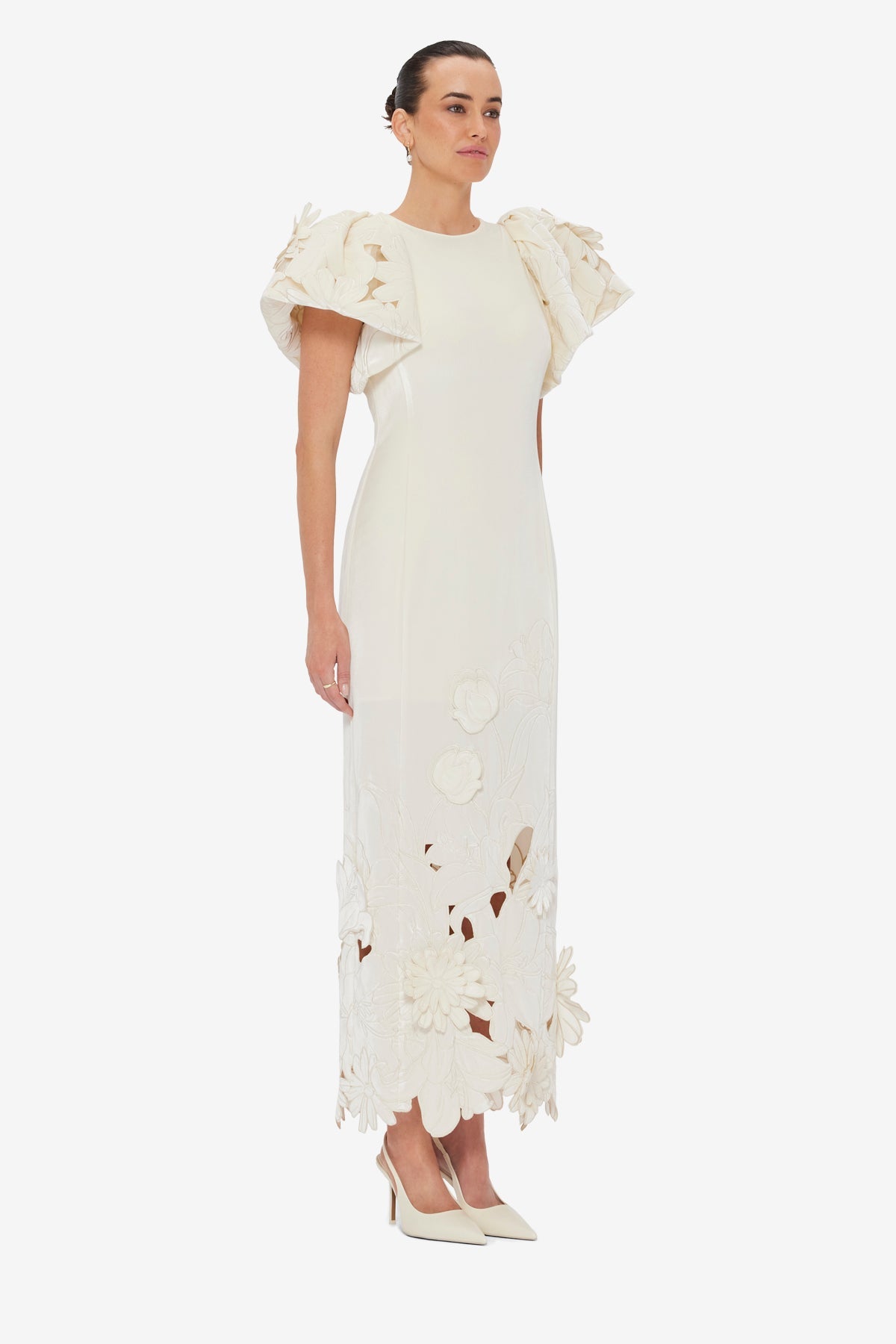 Lucinda Velvet Maxi Dress - Snow