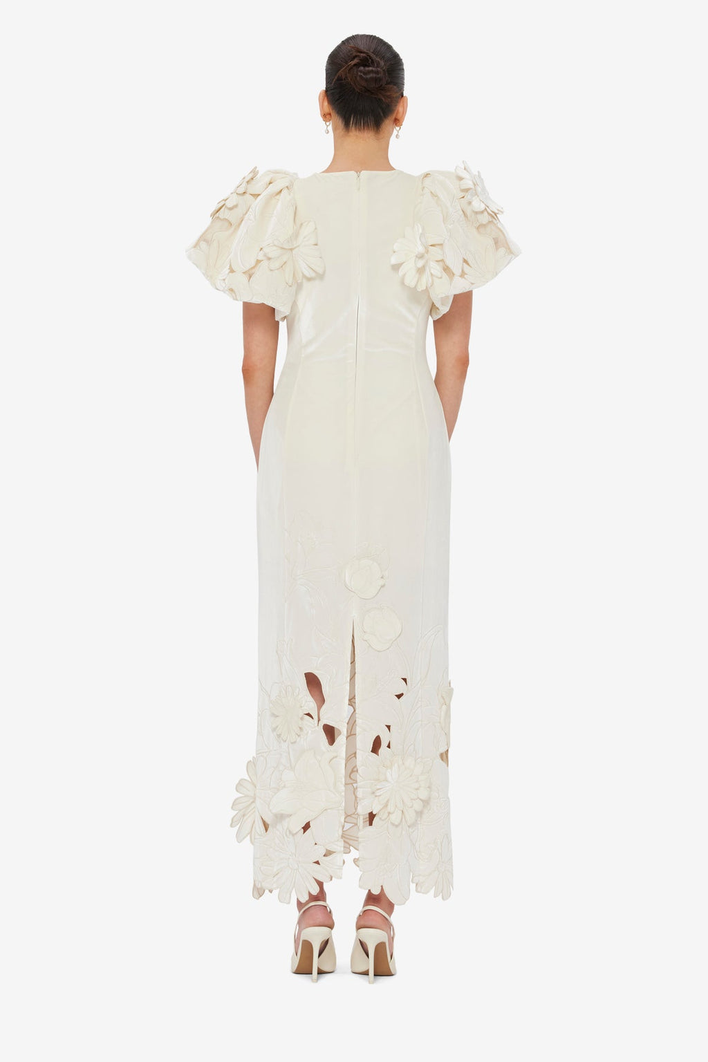 Lucinda Velvet Maxi Dress - Snow