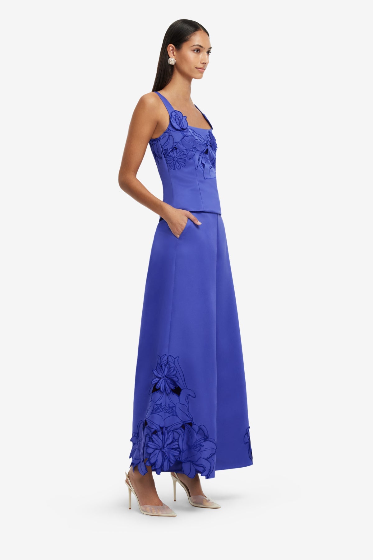 Isadora Applique Top - Lapis