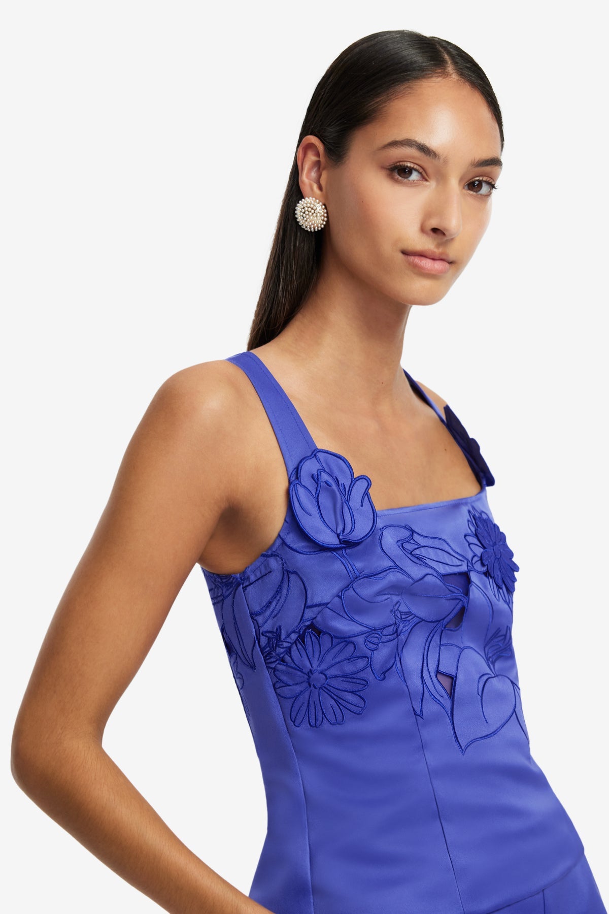 Isadora Applique Top - Lapis