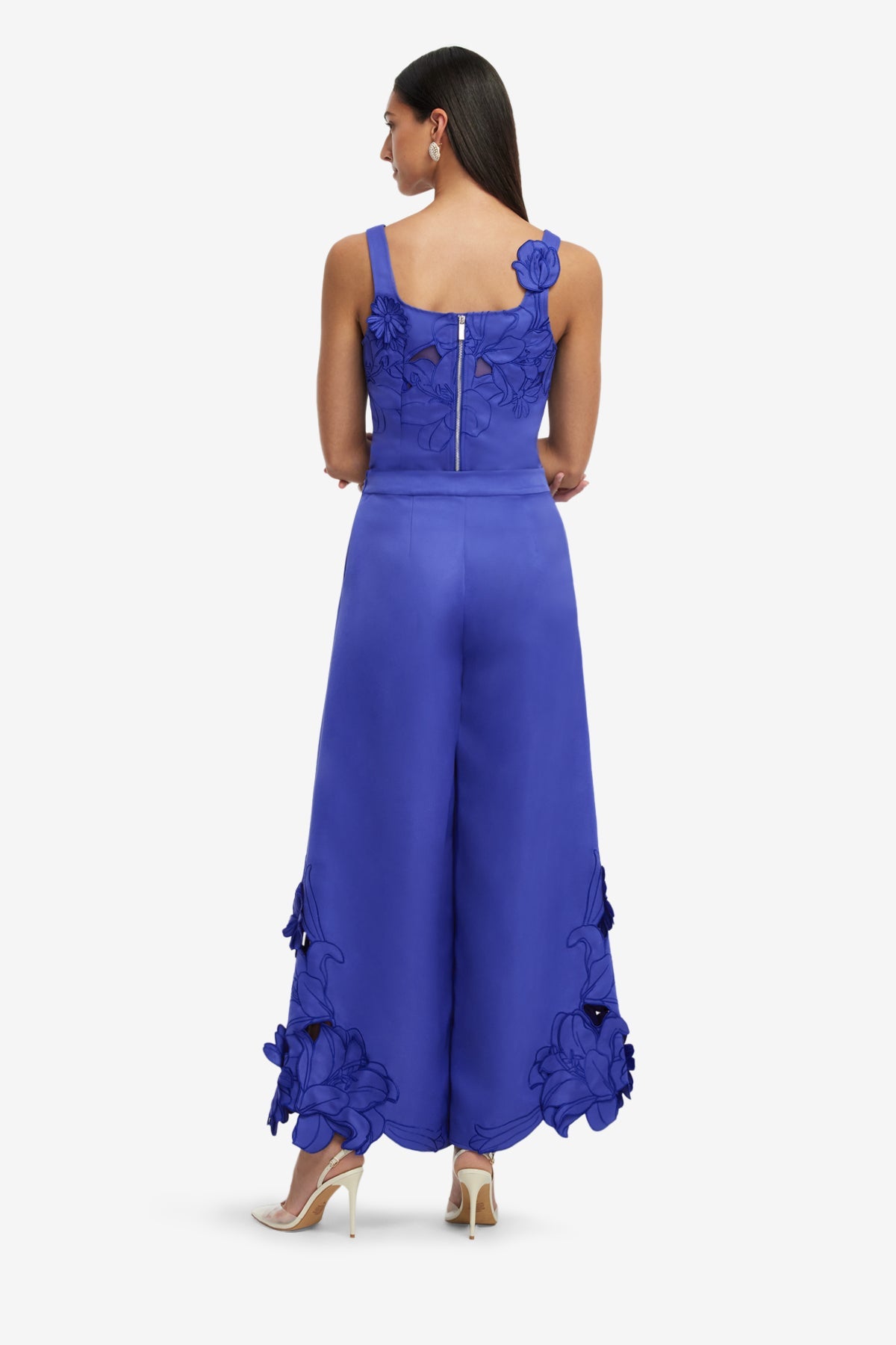 Theodora Appliqué Pants  - Lapis