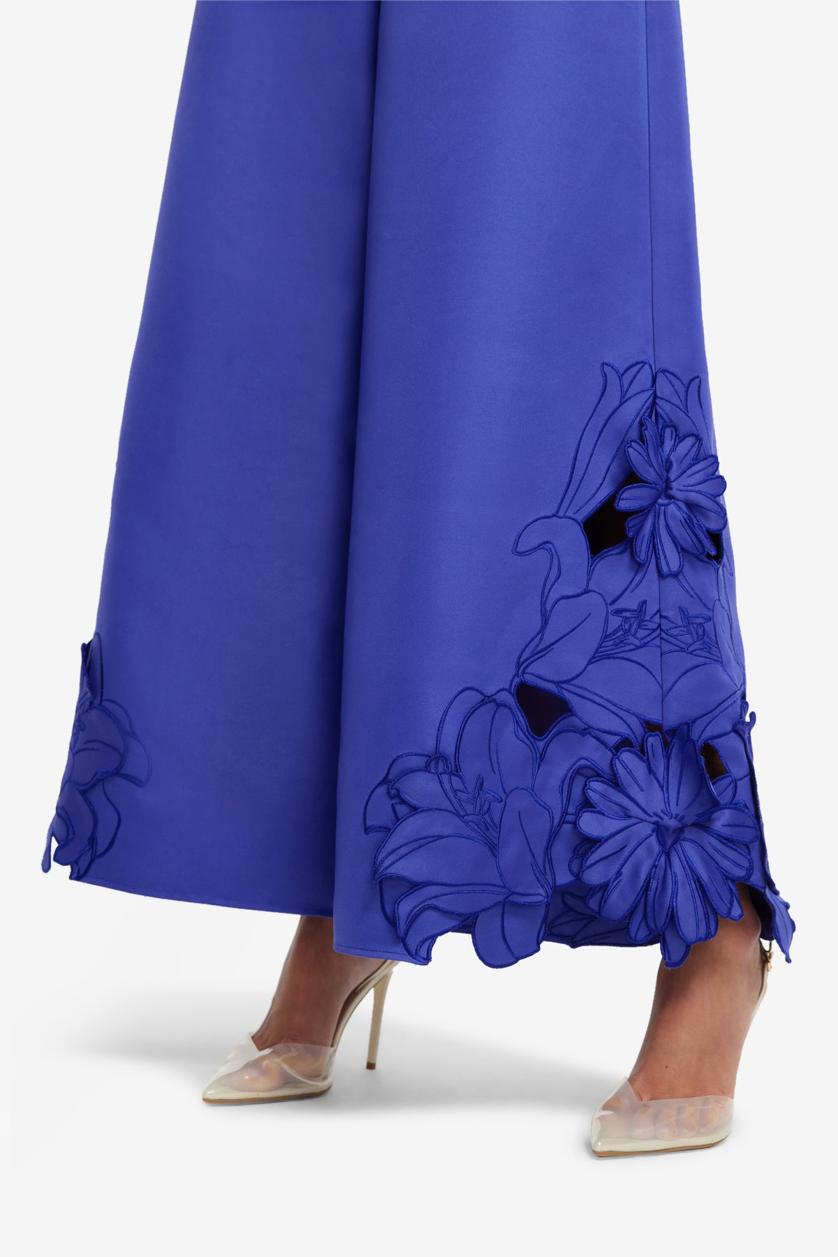 Theodora Appliqué Pants  - Lapis