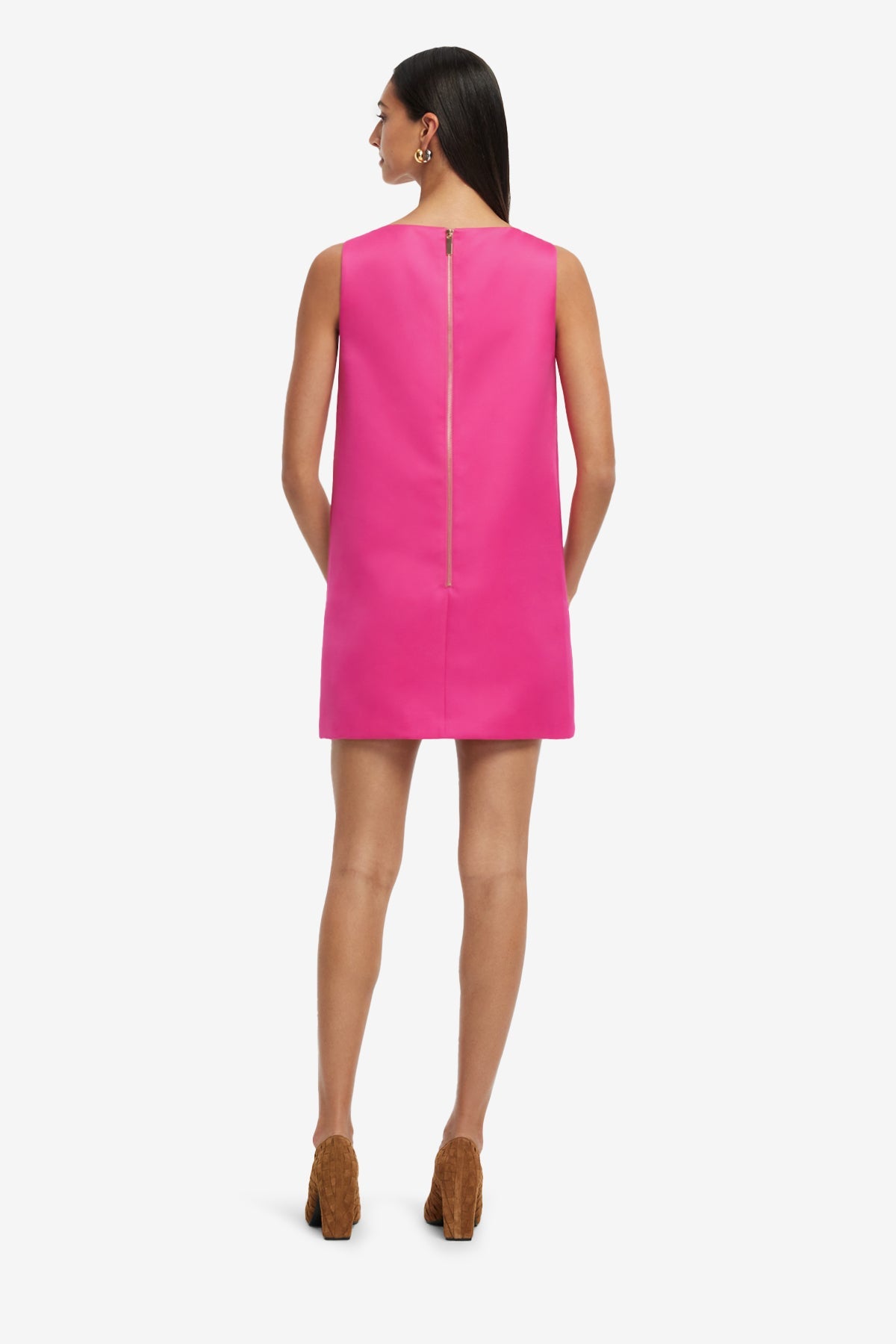 Kaelyn V Neck Mini Dress - Orchid Print