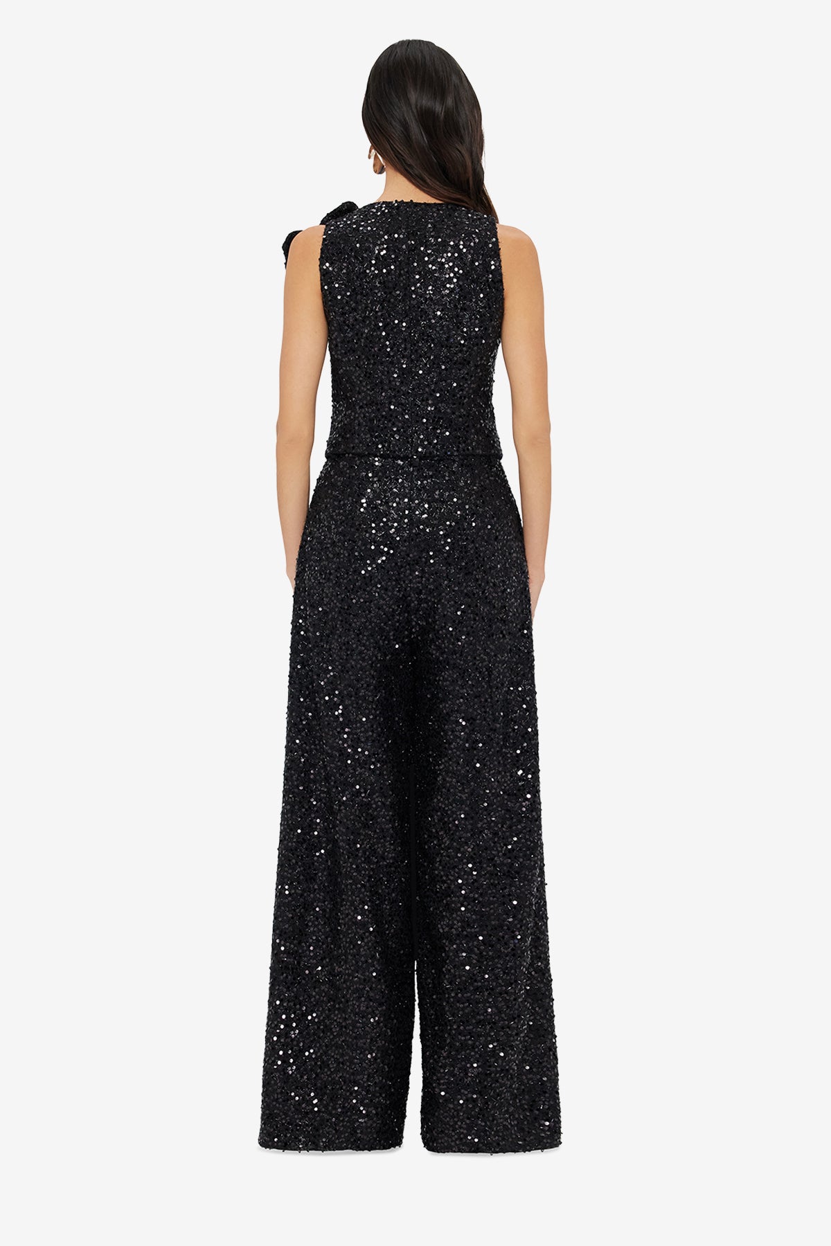Greta Sequin Pants - Onyx