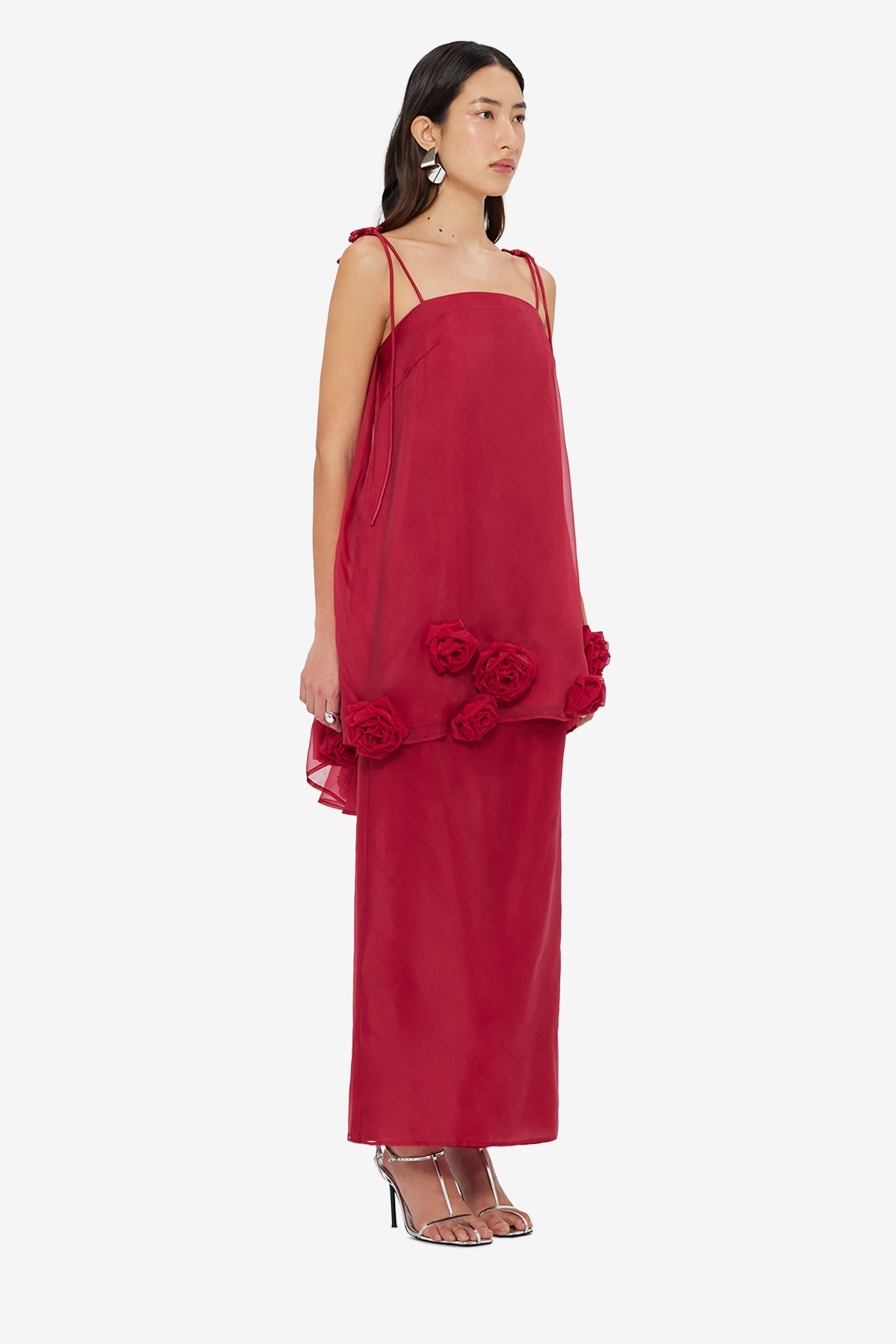 Xuan Rose Top - Garnet