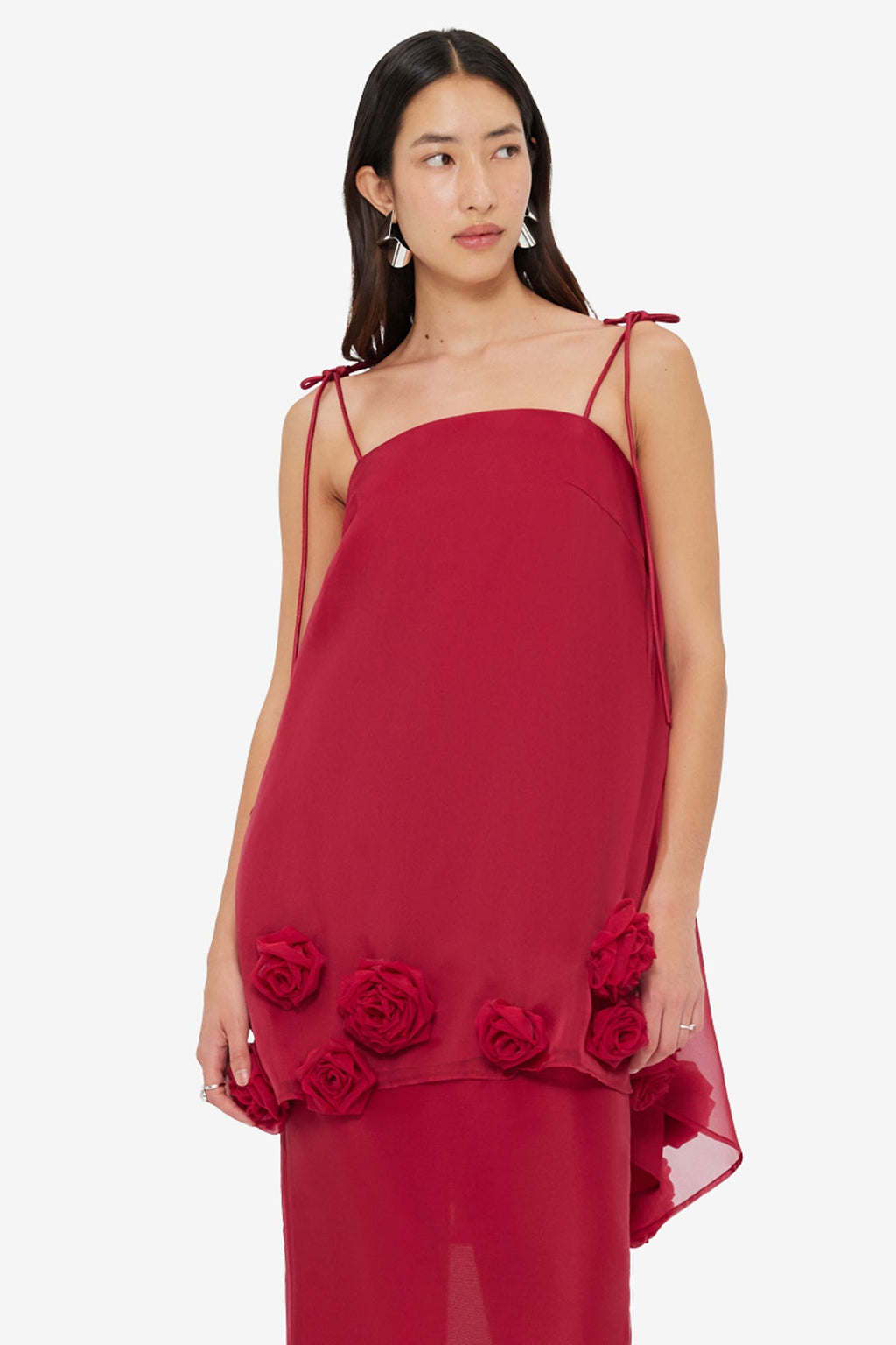 Xuan Rose Top - Garnet