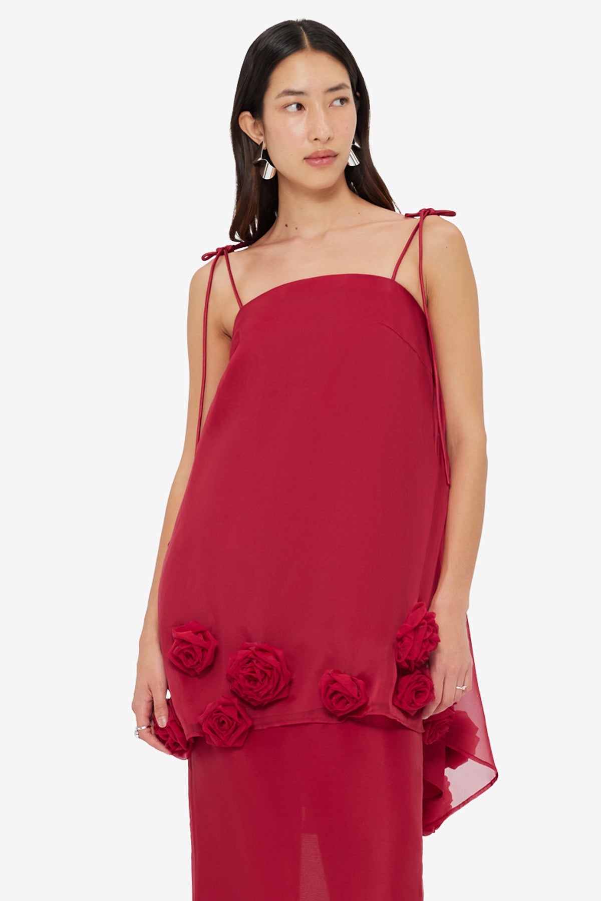 Xuan Rose Top - Garnet