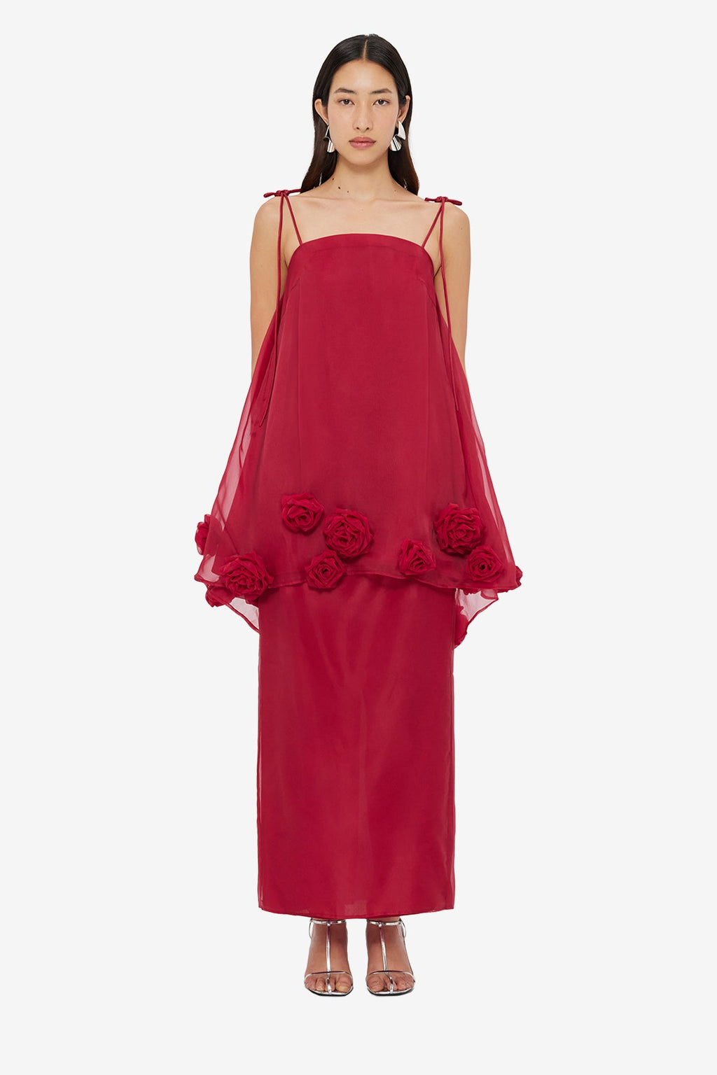 Jing Maxi Skirt - Garnet