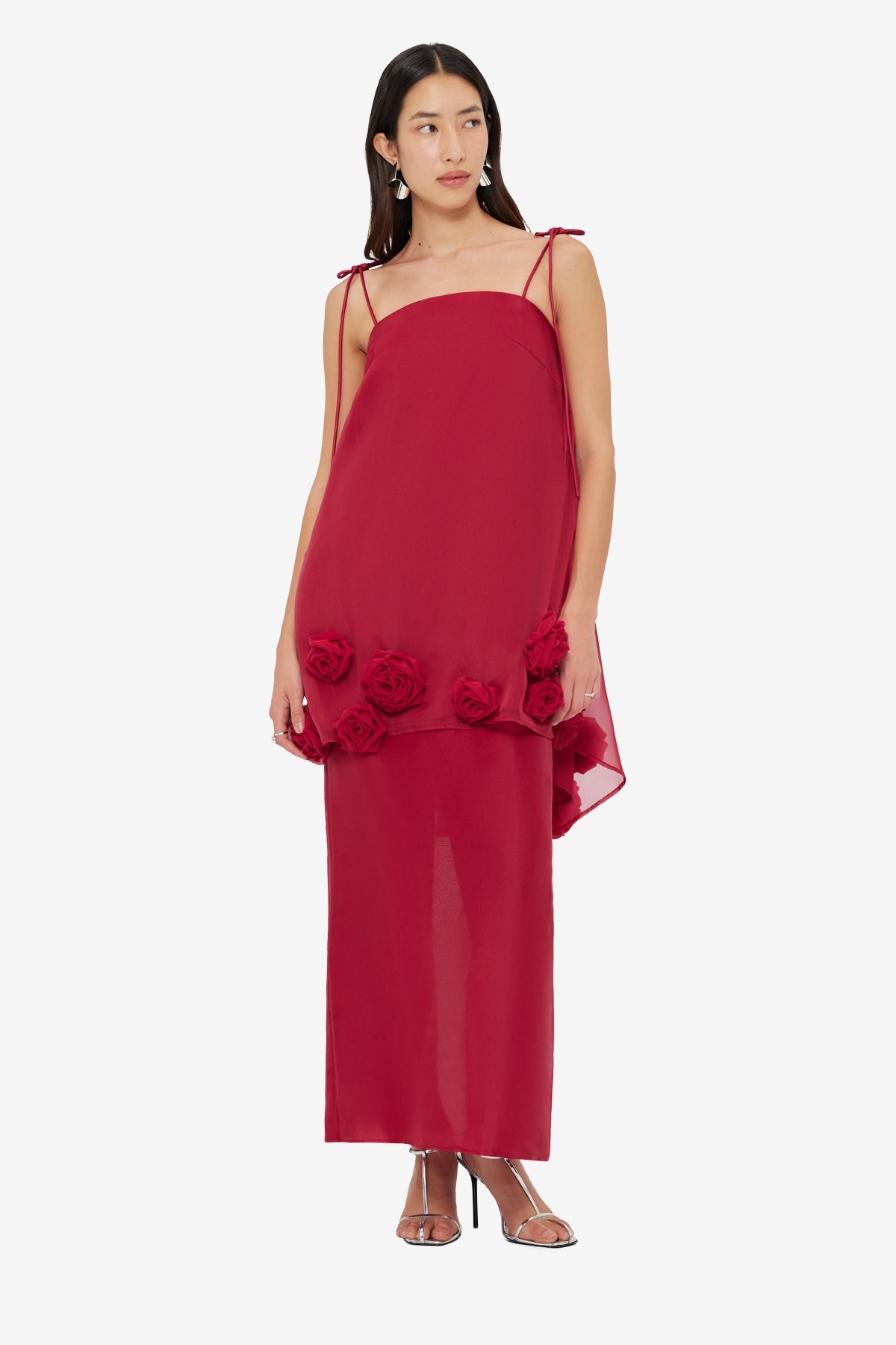 Xuan Rose Top - Garnet