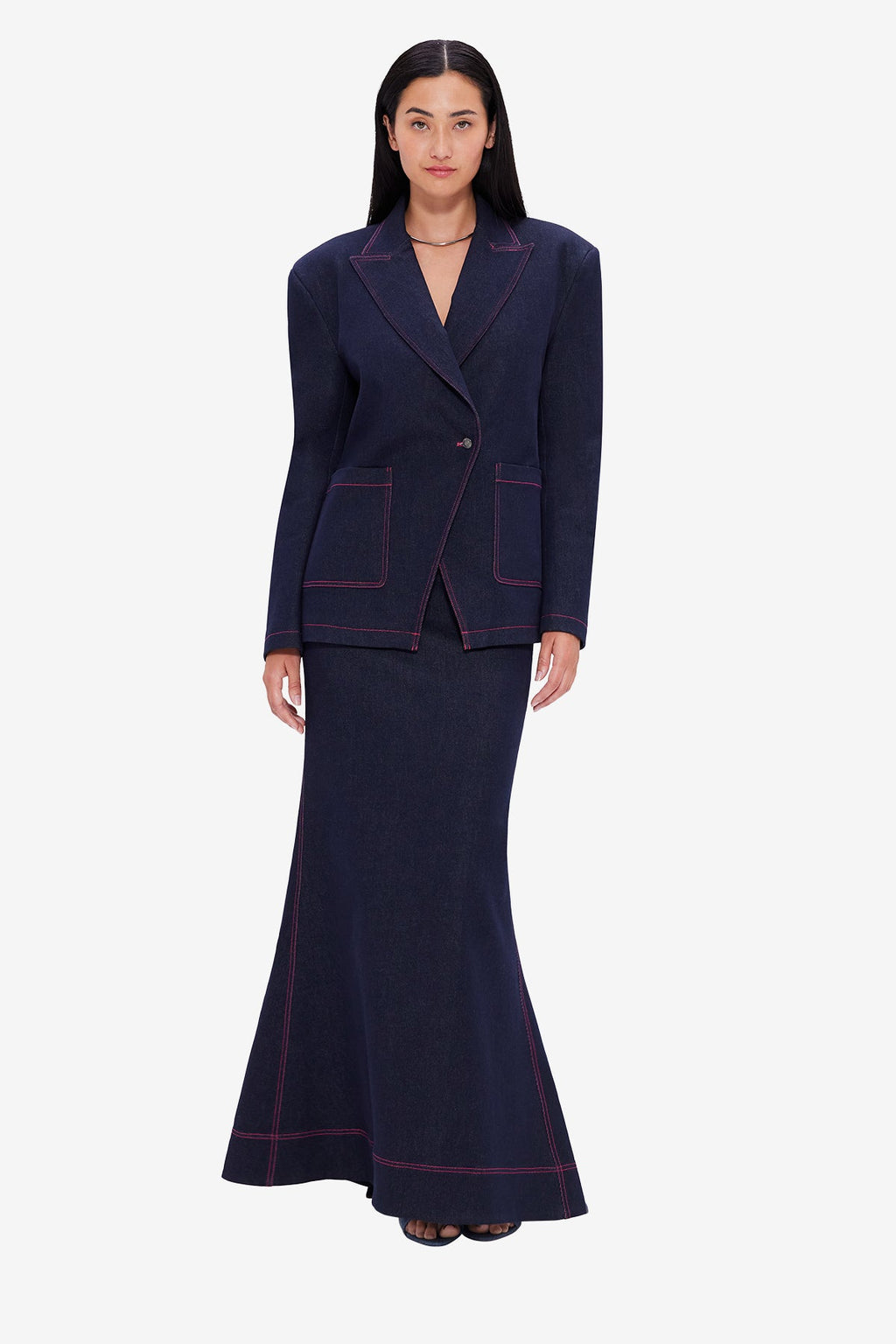 Roxanne Denim Maxi Skirt - Indigo