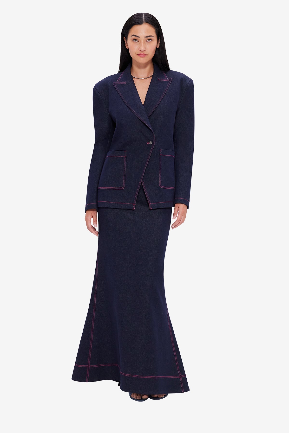 Roxanne Denim Maxi Skirt - Indigo