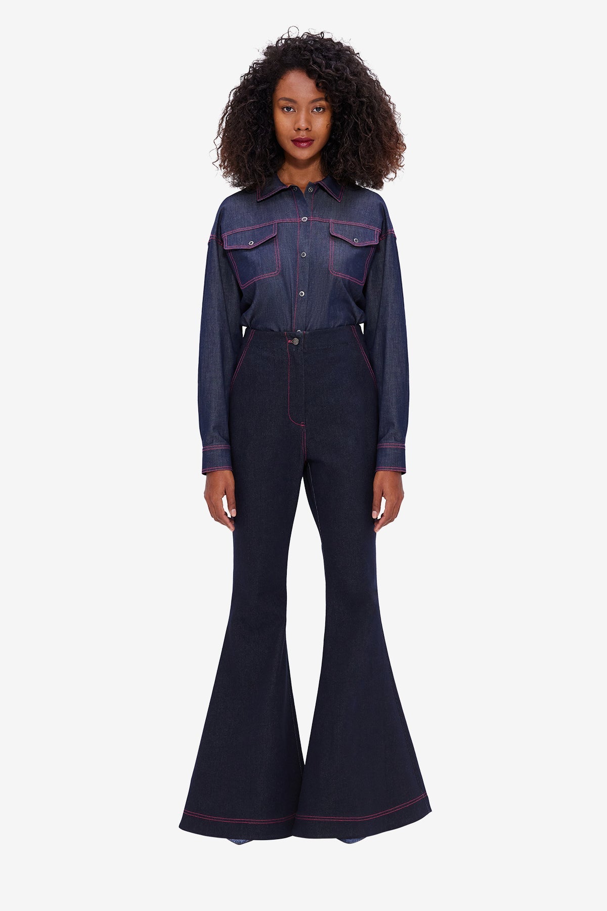 Maya Denim Flared Jeans - Indigo