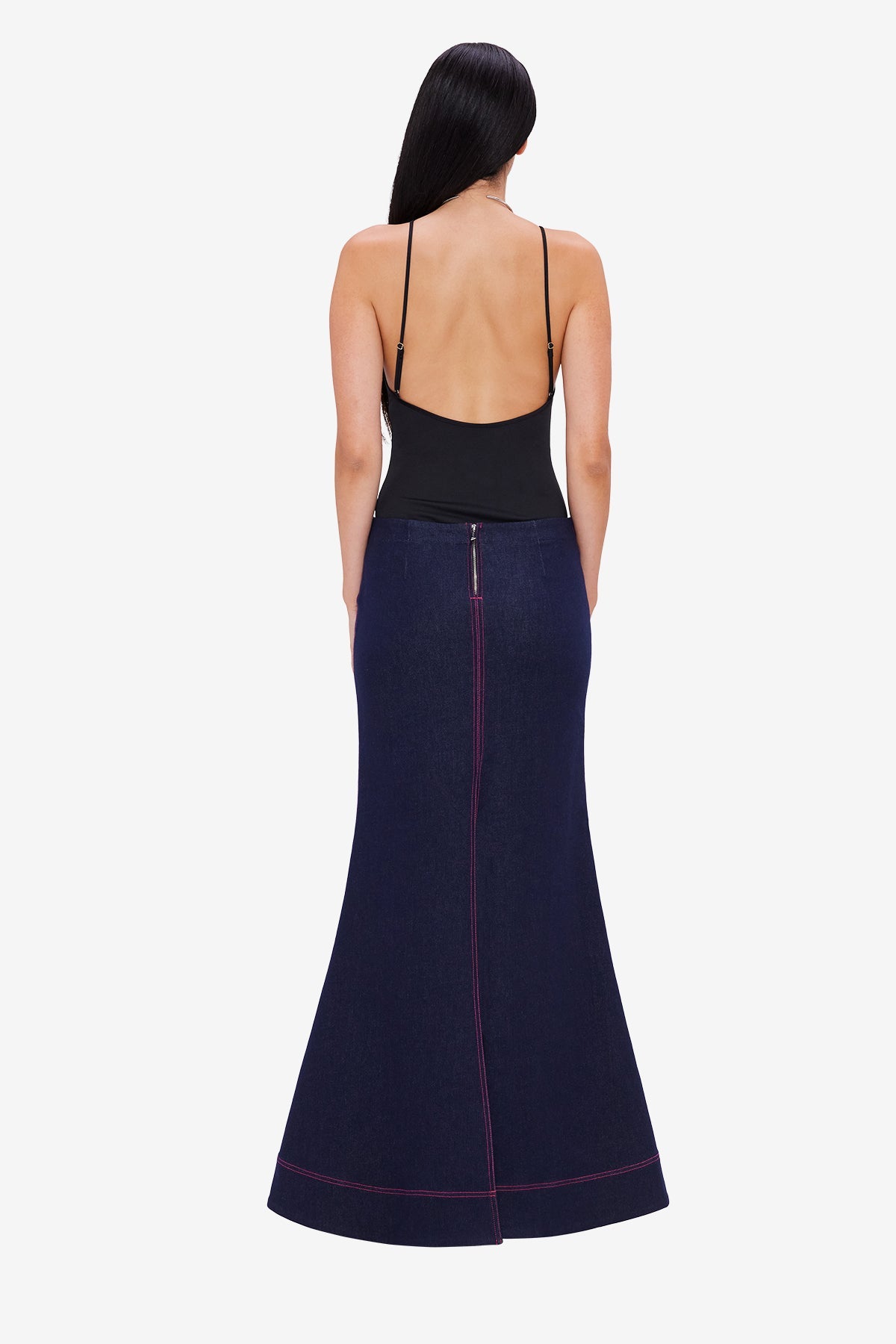 Roxanne Denim Maxi Skirt - Indigo