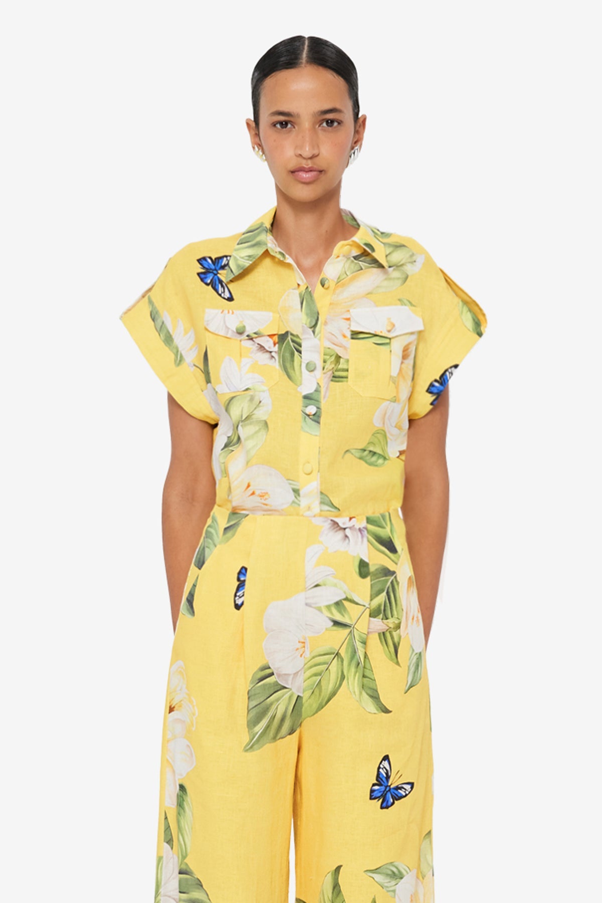 Catarina Blouse - Joie Print in Sunshine