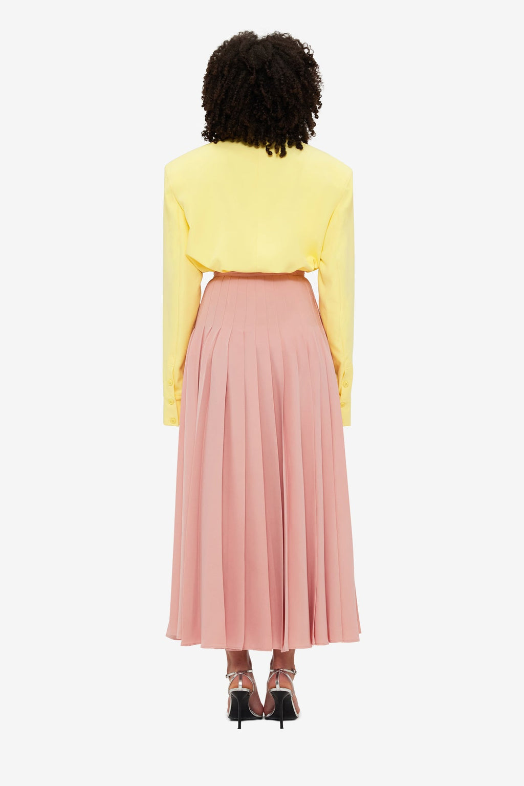 Tori Pleated Maxi Skirt - Light Rose