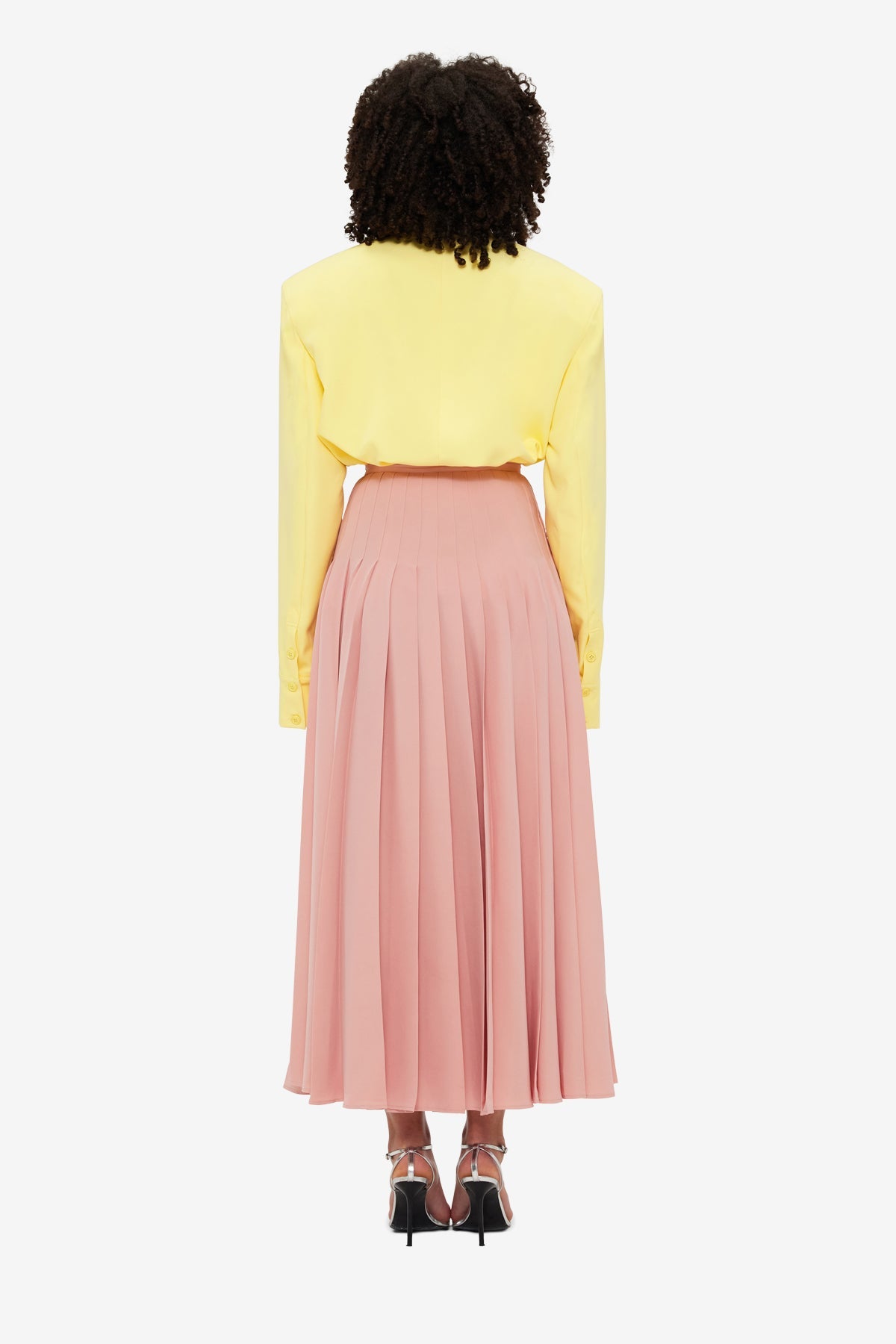 Tori Pleated Maxi Skirt - Light Rose