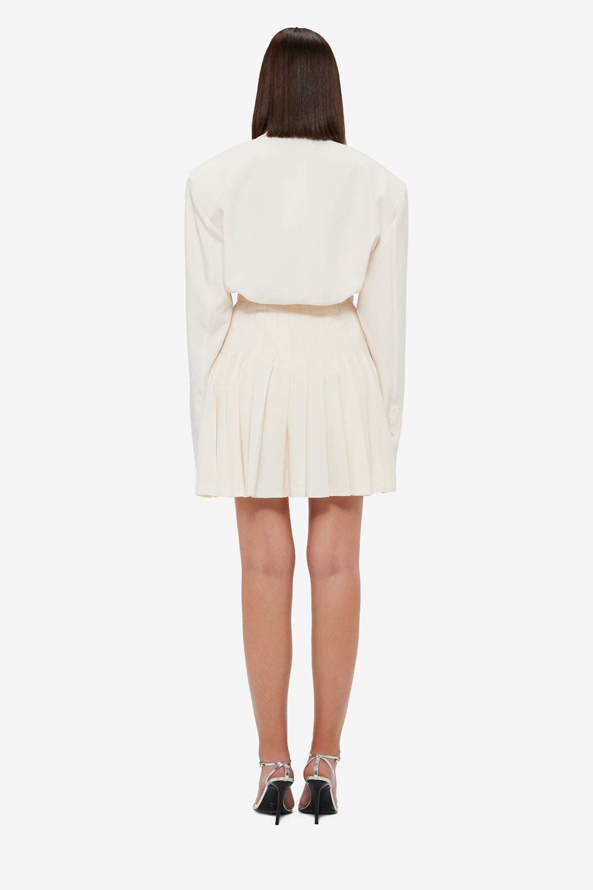 Willa Pleated Mini Skirt - Vanilla