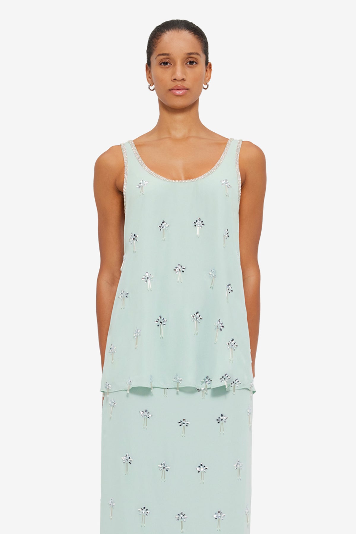 Helaine Embellished Top - Pistachio