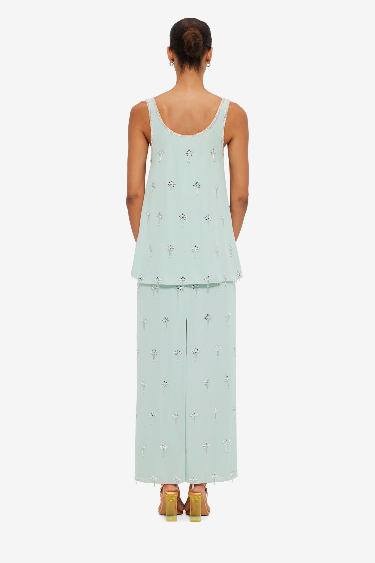 Helaine Embellished Top - Pistachio
